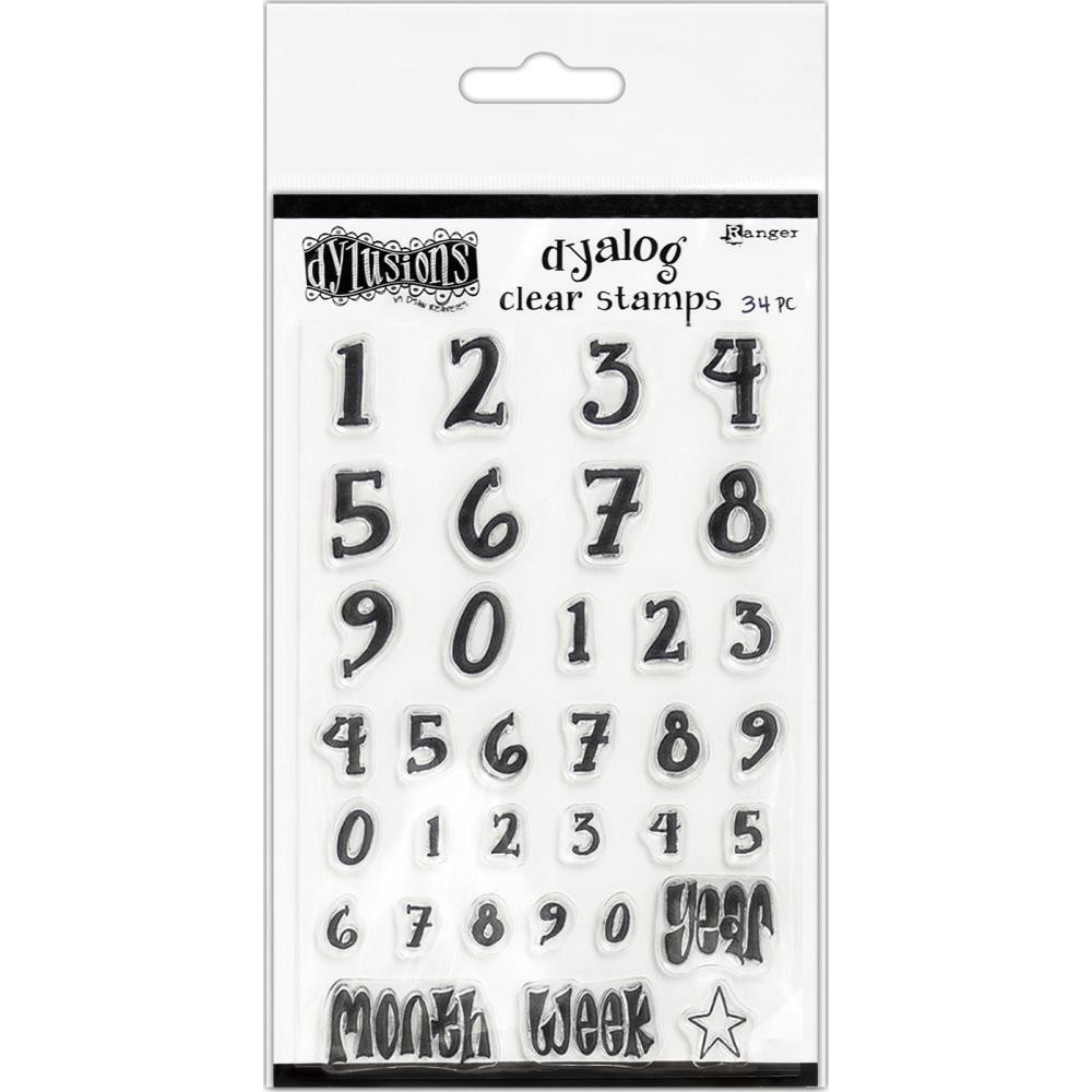 Dylusions Clear Stamps 4&quot;X8&quot; Numerology
