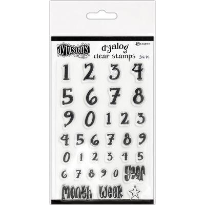 Dylusions Clear Stamps 4"X8" Numerology