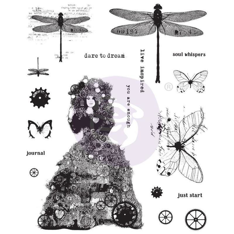 Finnabair Cling Stamps 6&quot;X7.5&quot; Dare To Dream