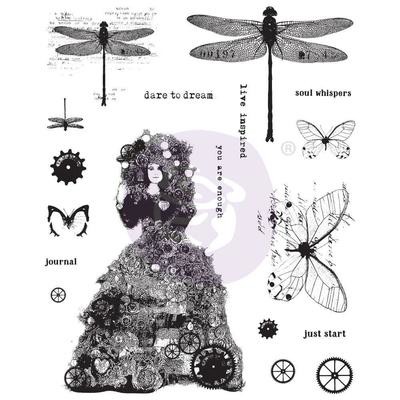 Finnabair Cling Stamps 6&quot;X7.5&quot; Dare To Dream