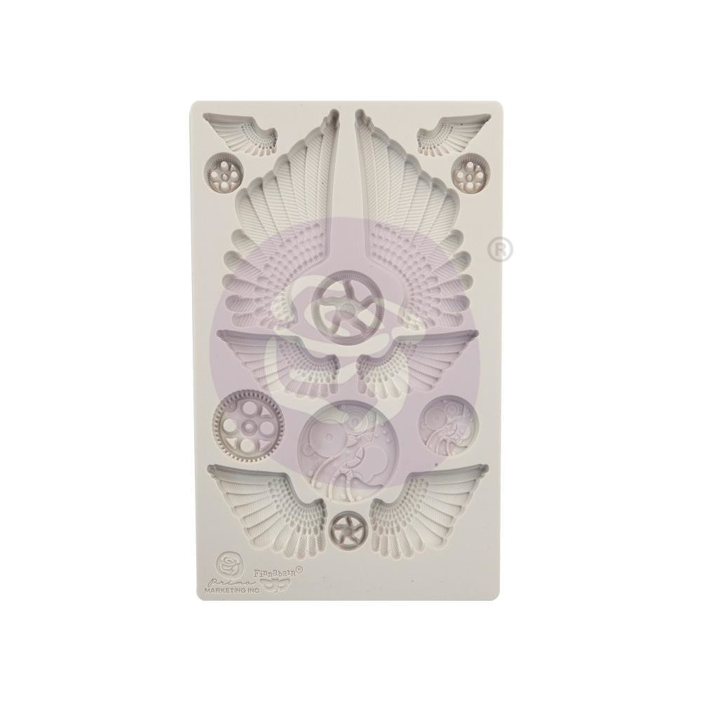 Finnabair Decor Moulds 5&quot;X8&quot; Cogs &amp; Wings
