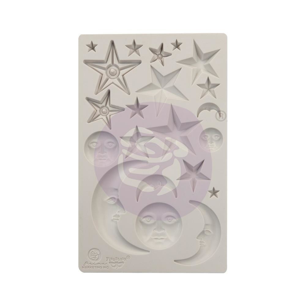 Finnabair Decor Moulds 5&quot;X8&quot; Star &amp; Moons