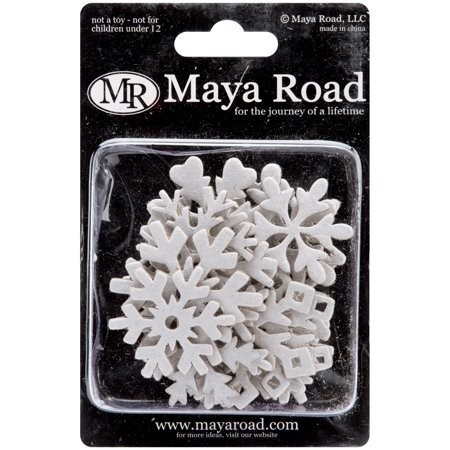 Maya Road Chipboard Set Snowflakes