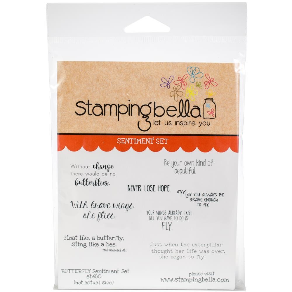 Stamping Bella Sentiment Set - Assorted, Style: Butterfly eb680