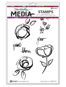 Dina Wakley MEdia Cling Stamps 6"X9" - Assorted Dina Wakley MEdia Cling Stamps 6"X9" - Assorted