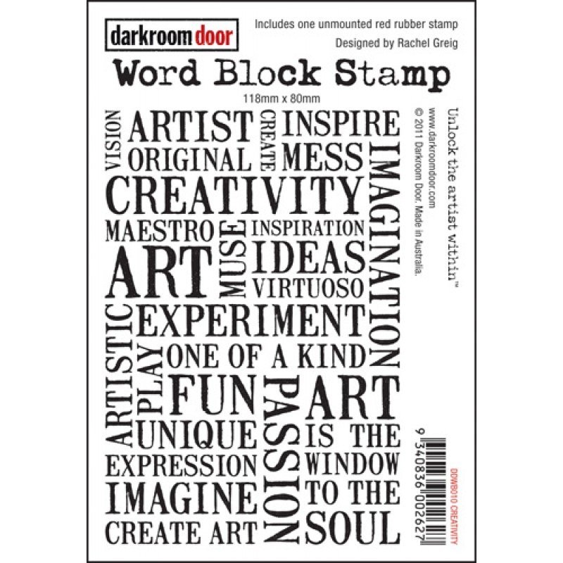 Darkroom Door Word Block Stamp - Assorted