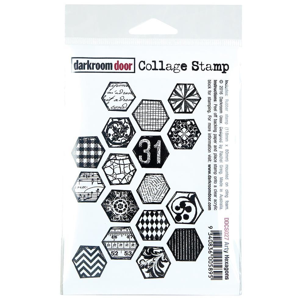 Darkroom Door Collage Cling Stamp 4.5"X3" - Assorted