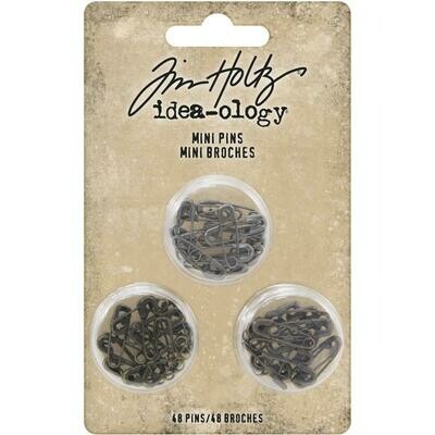 Tim Holtz Idea-ology Mini Pins 48/pkg
