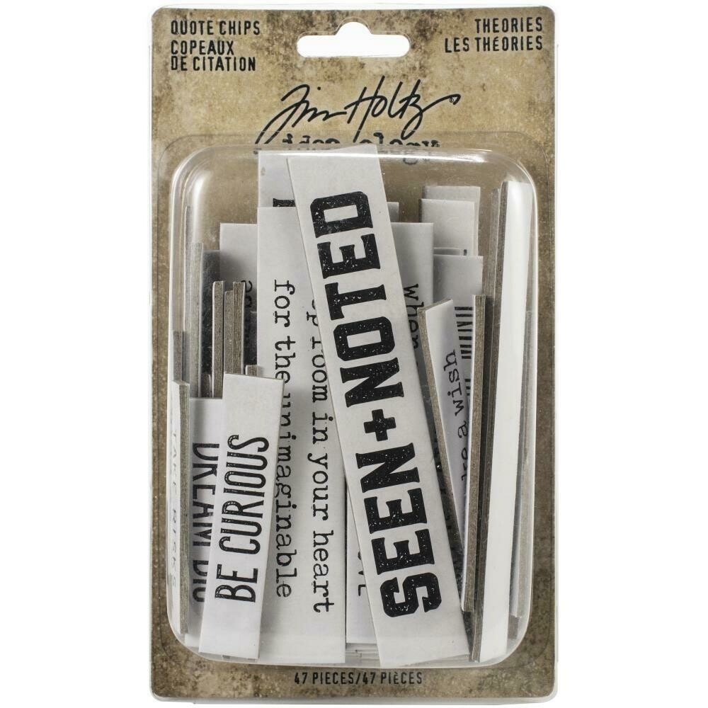 Tim Holtz Idea-ology Quote Chips Theories