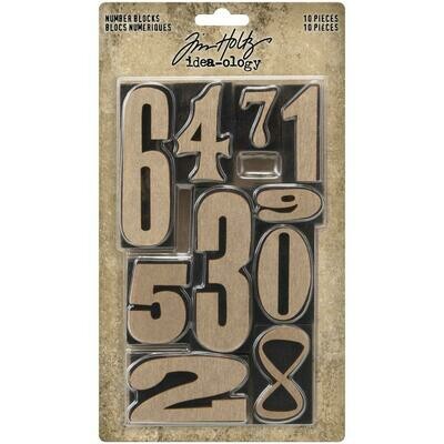 Tim Holtz Idea-ology Number Blocks