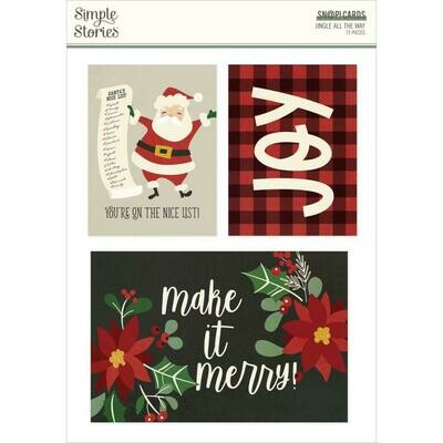 Simple Stories SN@P! Cards Jingle all the Way 72/pkg