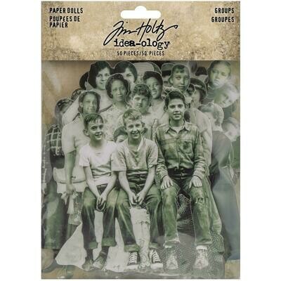 Tim Holtz Idea-ology Paper Dolls Groups 50/pkg