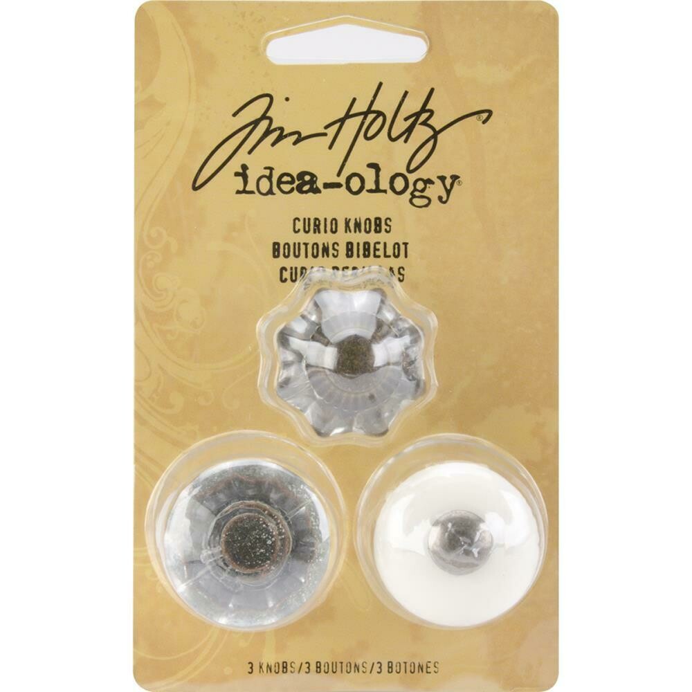 Tim Holtz Idea-ology Curio Knobs 3/pkg