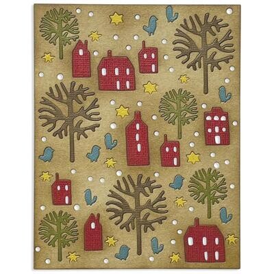 Tim Holtz Sizzix Thinlits Dies Countryside