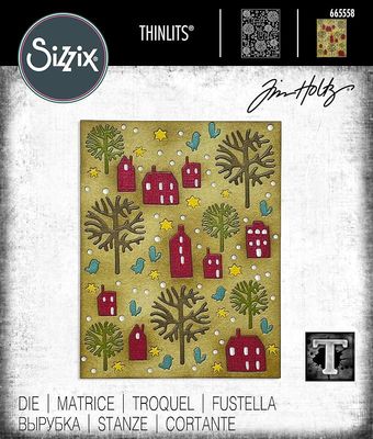 Tim Holtz Sizzix Thinlits Dies Countryside