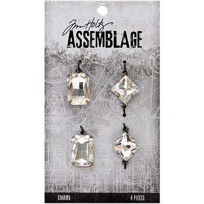 Tim Holtz Assemblage Faceted Gems 4/pkg