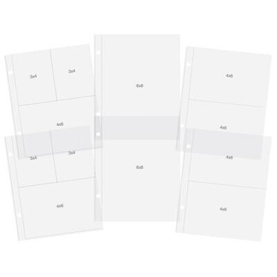 Simple Stories SN@P! Pocket Pages For 6"X8" Binders 12/Pkg