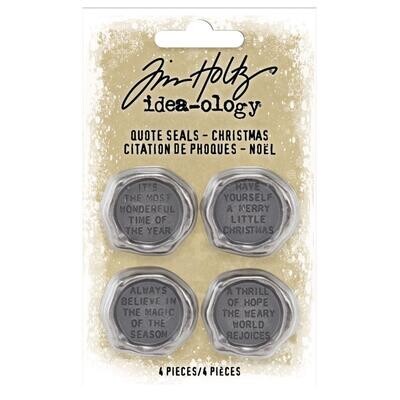 Tim Holtz Idea-ology Christmas 2021 Quote Seals 4/pkg