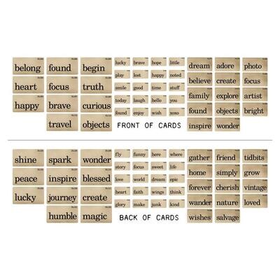 Tim Holtz Idea-ology Flashcards double sided 45/pkg