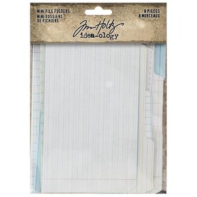 Tim Holtz Idea-ology Mini File Folders 8/pkg