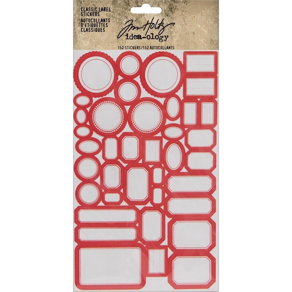 Tim Holtz Idea-ology Classix Label Stickers 152/pkg