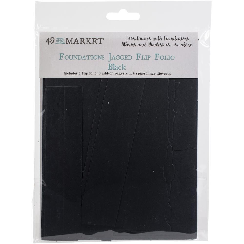 49 and Market Jagged Flip Album Black
