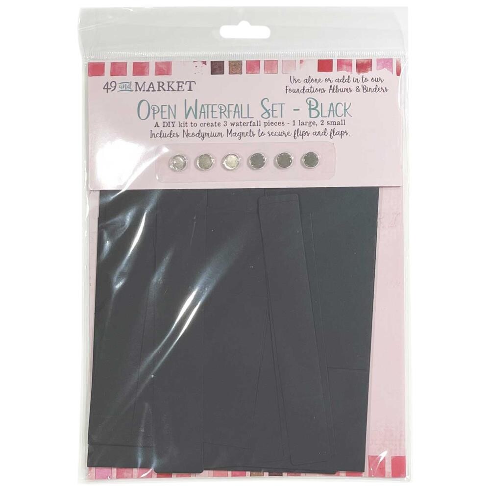 49 and Market Open Waterfall Set - Black