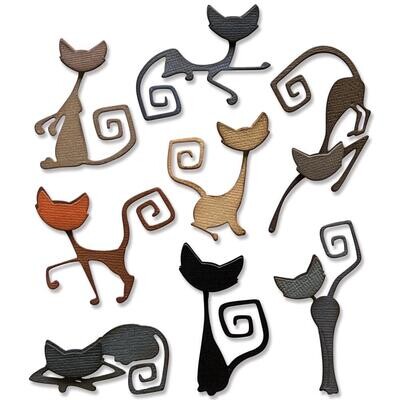 Tim Holtz Sizzix Thinlits Dies Mischievous