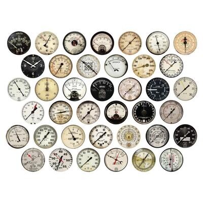 Tim Holtz Idea-ology Gauge Dials 39/pkg