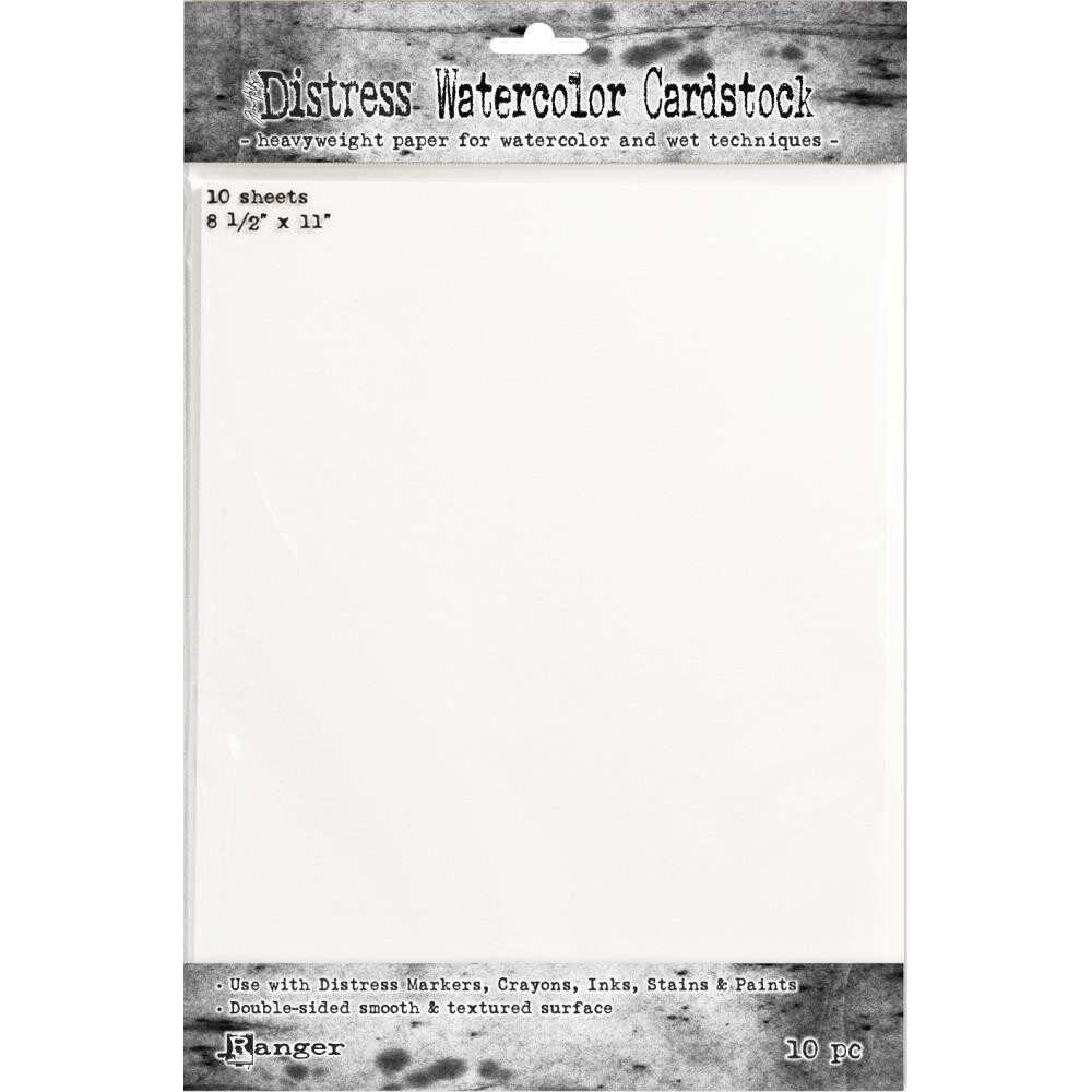 Tim Holtz Distress Watercolor Cardstock 11"x8 1/2" 10/pkg