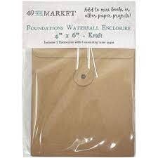 49 and Market Foundations Waterfall Enclosure 4x6" Kraft