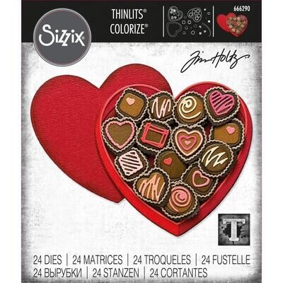 Tim Holtz Sizzix Thinlits Dies True Love Colorize 24/pkg