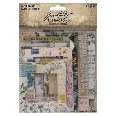 Tim Holtz Idea-ology Layer Frames Collage 12/pkg