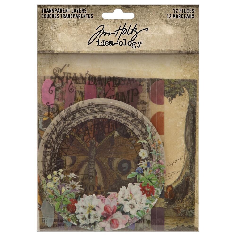 Tim Holtz Idea-ology Transparent Layers 12/pkg