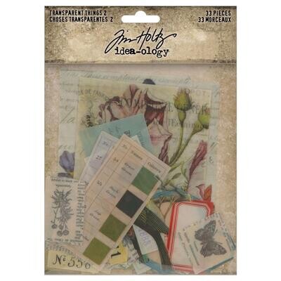 Tim Holtz Idea-ology Transparent Things #2 33/pkg
