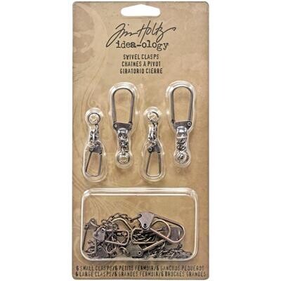 Tim Holtz Idea-ology Swivel Clasps 12/pkg