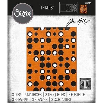 Tim Holtz Sizzix Thinlits Die Layered Dots 3/pkg