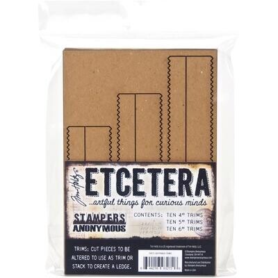 Tim Holtz Etcetera Pinked Trims 30/pkg