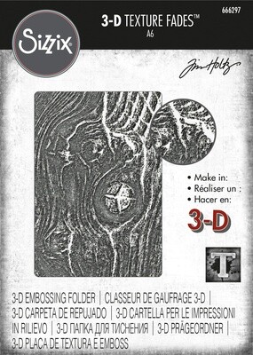Tim Holtz Sizzix 3-D Texture Fades Woodgrain
