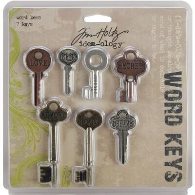 Tim Holtz Idea-ology Word Keys 7/pkg