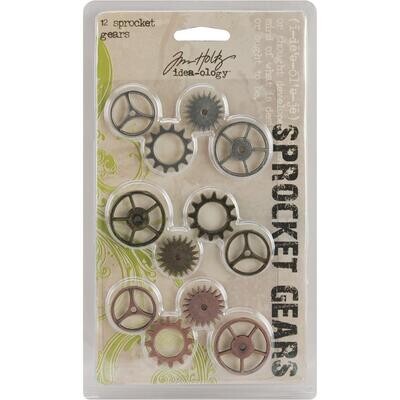 Tim Holtz Idea-ology Sprocket Gears 12/pkg