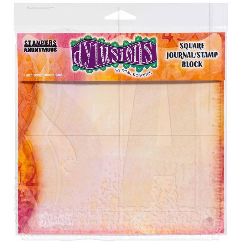 Dylusions Stamp Block 7" Square