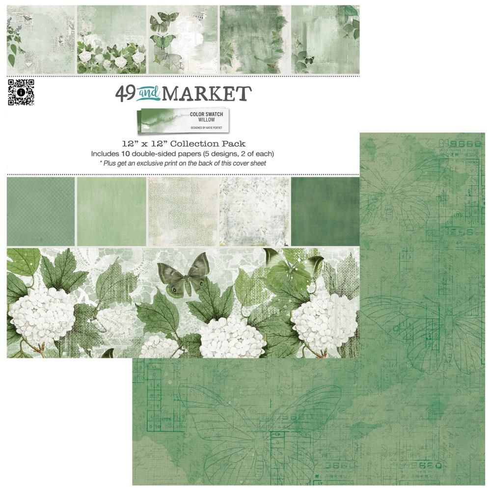 49 and Market Color Swatch Willow Collection - Assorted, Style: Collection Pack 12"x12"