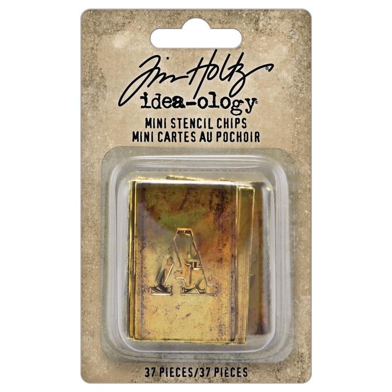 Tim Holtz Idea-ology Mini Stencil Chips 37/pkg