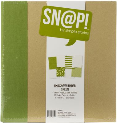 Simple Stories SN@P! Binder 6x8" Green