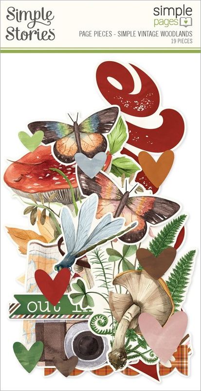 Simple Stories Simple Vintage Woodlands Page Pieces 19/pkg