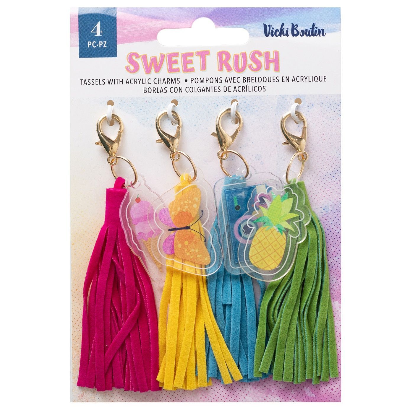 Vicki Boutin Sweet Rush Tassels 4/pkg