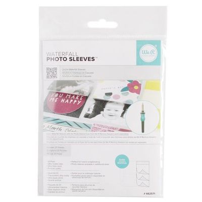 We R Memory Keepers Photo Sleeve Fuse Waterfall Sleeves 20/Pkg 2x2inch