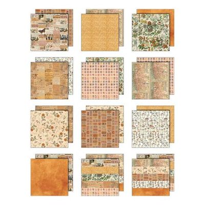 Tim Holtz Idea-ology Palette Collection Orange 8x8 12/pkg