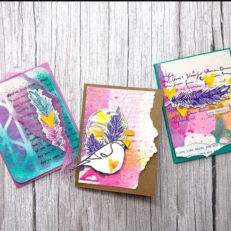 Dina Wakley MEdia Cotton Watercolour Panels 10/pkg